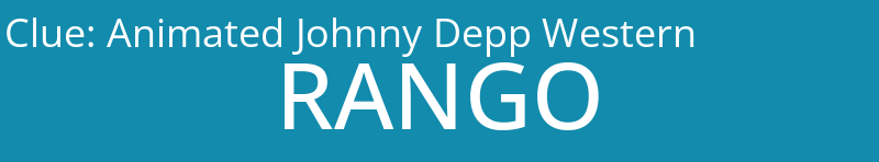 Animated Johnny Depp Western