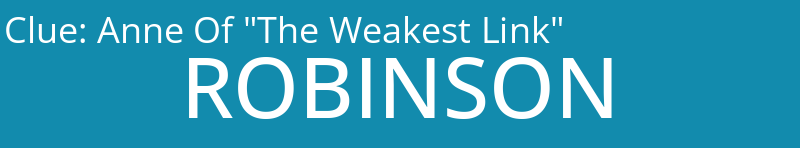 Anne Of "The Weakest Link"