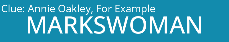 Annie Oakley, For Example