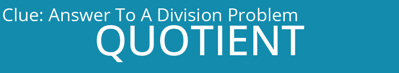 Answer To A Division Problem