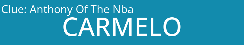 Anthony Of The Nba