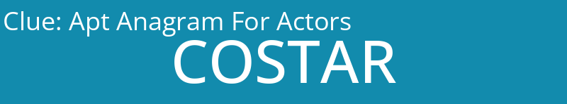 Apt Anagram For Actors 