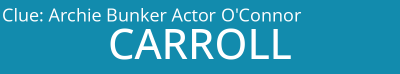 Archie Bunker Actor O'Connor