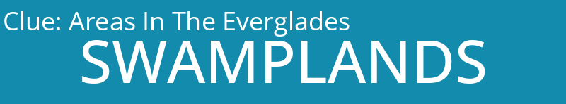 Areas In The Everglades