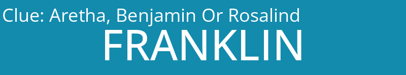 Aretha, Benjamin Or Rosalind