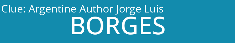 Argentine Author Jorge Luis