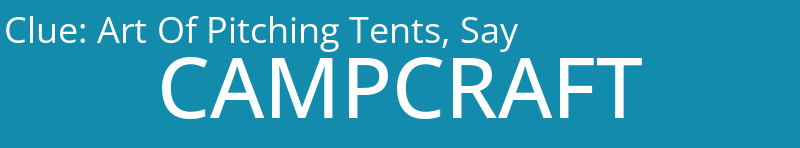 Art Of Pitching Tents, Say