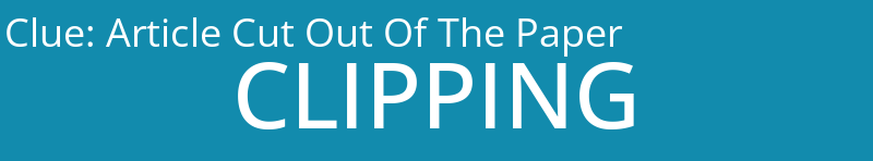 Article Cut Out Of The Paper