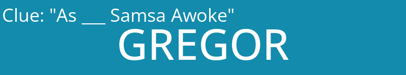 "As ___ Samsa Awoke"