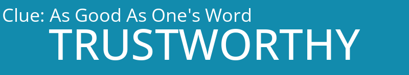 As Good As One's Word