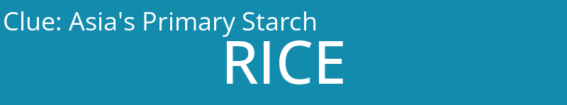 Asia's Primary Starch