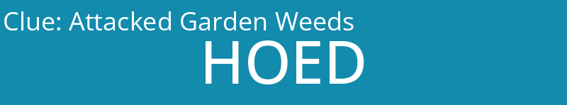 Attacked Garden Weeds