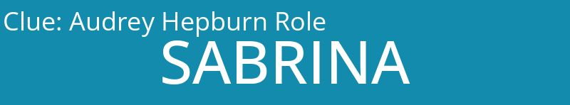 Audrey Hepburn Role