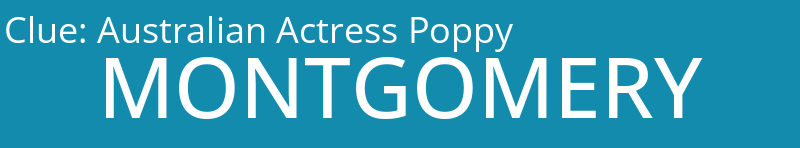 Australian Actress Poppy