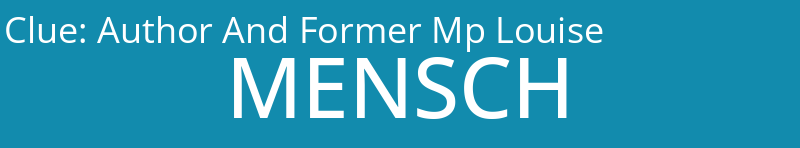 Author And Former Mp Louise