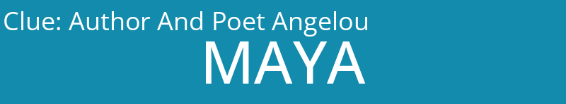 Author And Poet Angelou
