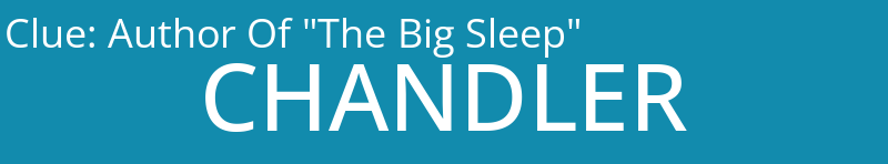 Author Of "The Big Sleep"