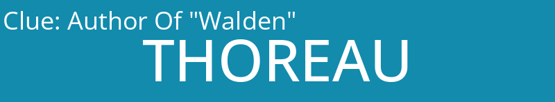 Author Of "Walden"