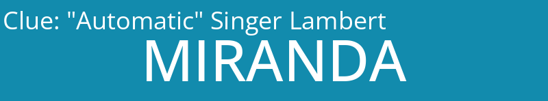 "Automatic" Singer Lambert