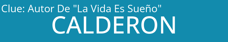 Autor De "La Vida Es Sueño"