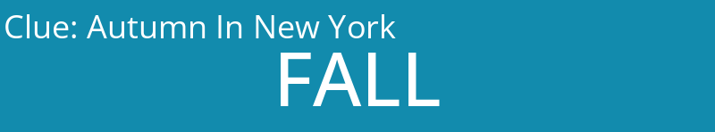 Autumn In New York