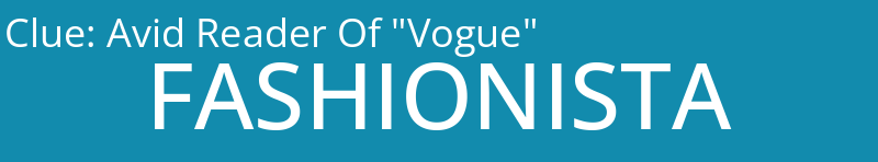 Avid Reader Of "Vogue"