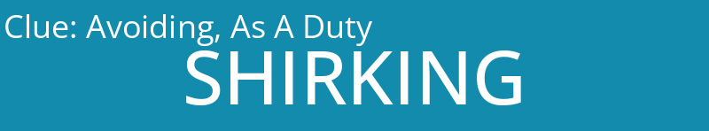 Avoiding, As A Duty