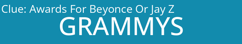 Awards For Beyonce Or Jay Z