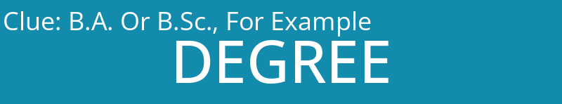 B.A. Or B.Sc., For Example