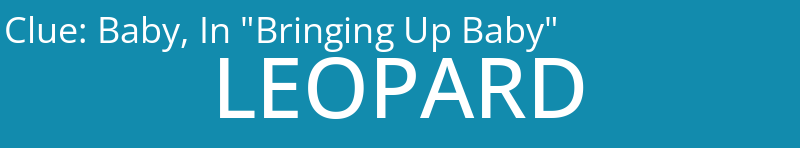 Baby, In "Bringing Up Baby"