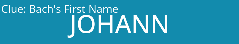 Bach's First Name