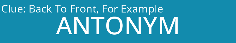 Back To Front, For Example