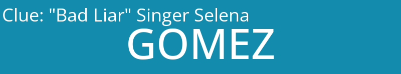 "Bad Liar" Singer Selena