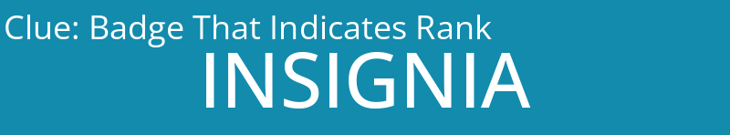 Badge That Indicates Rank