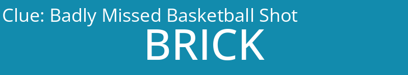 Badly Missed Basketball Shot