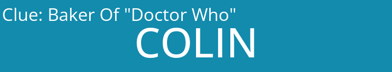 Baker Of "Doctor Who"