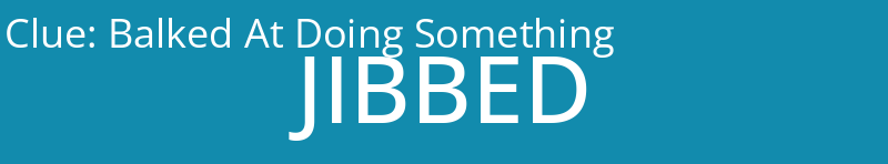 Balked At Doing Something