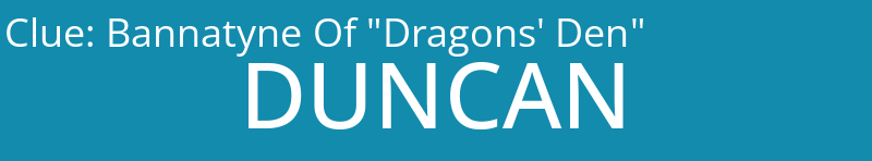 Bannatyne Of "Dragons' Den"