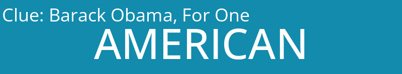 Barack Obama, For One