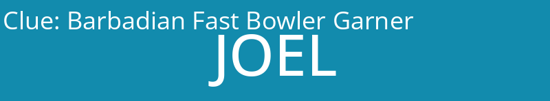 Barbadian Fast Bowler Garner