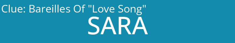 Bareilles Of "Love Song"