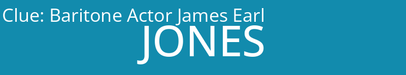 Baritone Actor James Earl