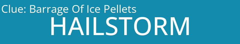 Barrage Of Ice Pellets