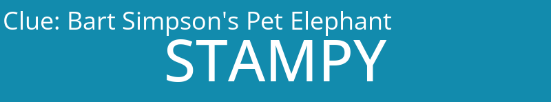 Bart Simpson's Pet Elephant