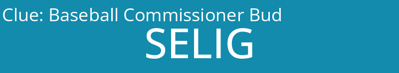 Baseball Commissioner Bud