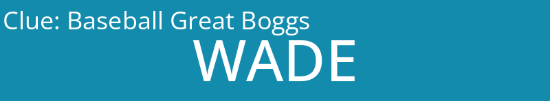 Baseball Great Boggs