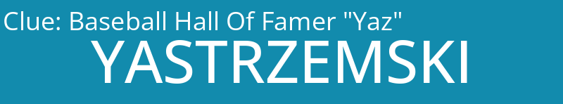 Baseball Hall Of Famer "Yaz"