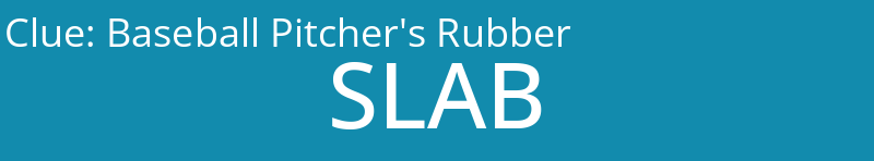 Baseball Pitcher's Rubber