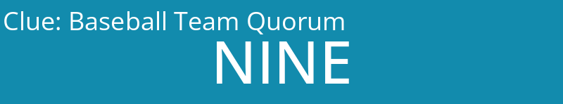 Baseball Team Quorum