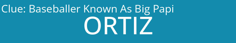 Baseballer Known As Big Papi